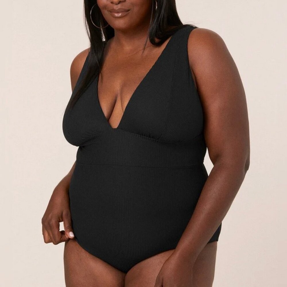 Andie The Mykonos Ribbed One Piece Swimsuit Womens Size XXXL
